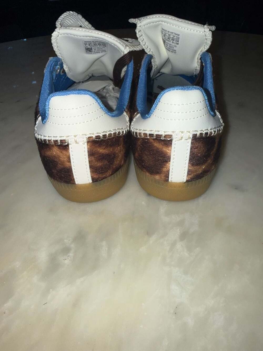 Adidas x Wales Bonner Samba Pony 'Leopard' Sneakers IE0578 - Picture 3 of 6
